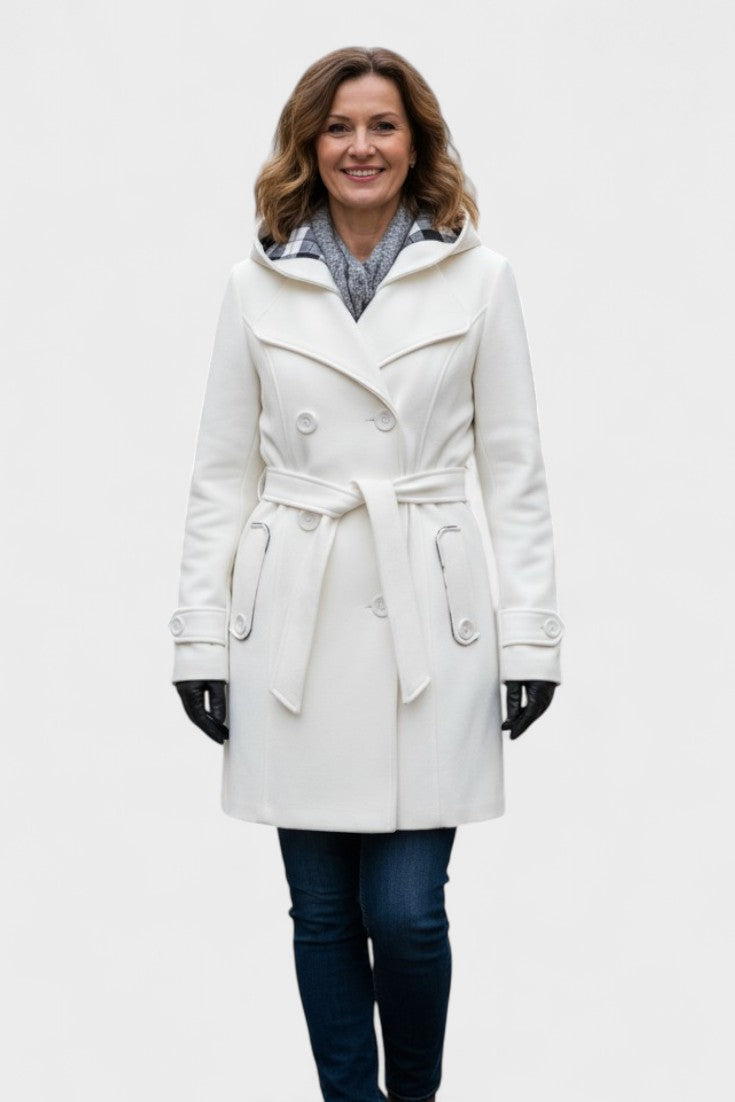 Leona™ | Elegant dobbeltradet frakke