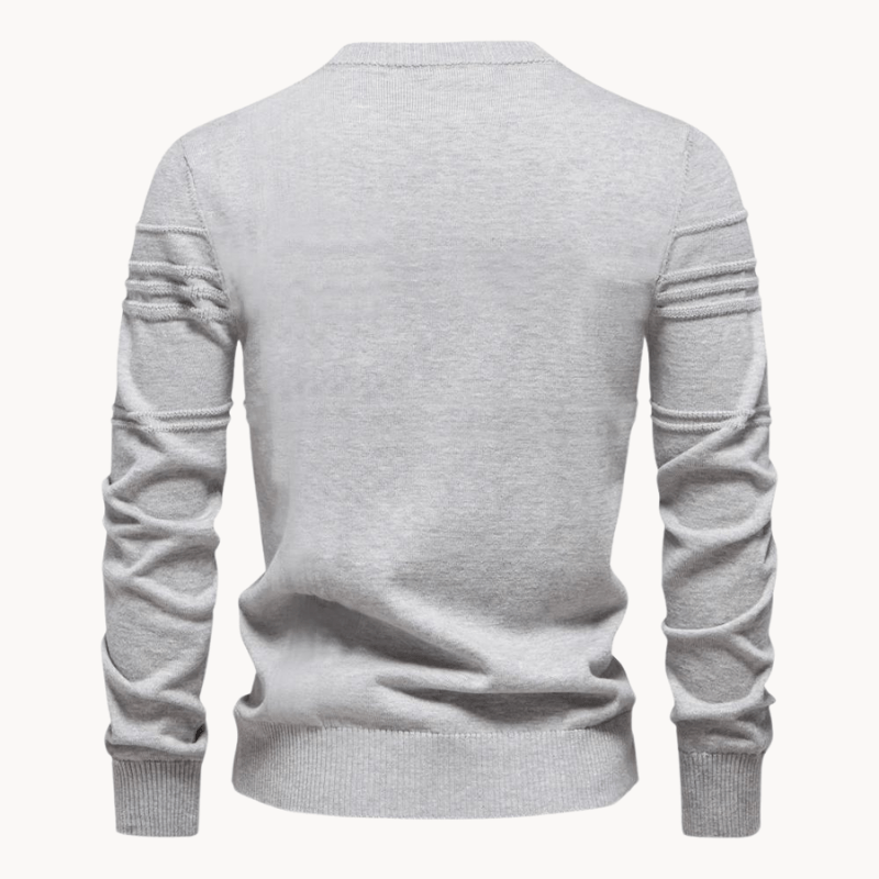 Burkhard Stilfuld herrepullover med ternedesign